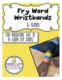 1-500 Sight Words Wristbands