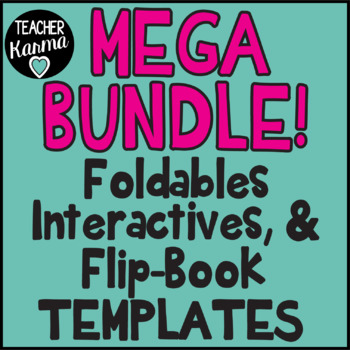 Preview of 1,575+ Foldables, Interactives, Flip Book Templates - GROWING BUNDLE