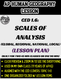 1.6 - Scales of Analysis Lesson Plan (APHG)