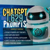 1,629 ChatGTP Prompts Complete Teachers Bundle (Pre-K Thro