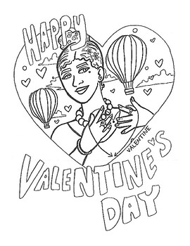 Preview of 1 American Sign Language Coloring Page: Valentine's Day Coloring / Card