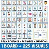 1 BOARD + 225 PICTURE CARDS | First Then Board | Visual Sc