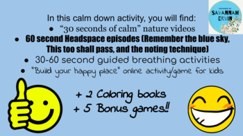 Preview of 1.Calm Down Nearpod lesson (10 min.,Fun,Mindfulness,Breathing,Coping Skills)