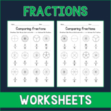 Coloring & Comparing Proper Fractions - Pie Charts - Great