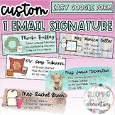 1 Custom Email Signature | Choose Your Fonts, Background, 