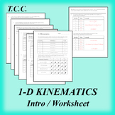 1-D Kinematics Worksheet