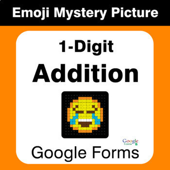 1-Digit Addition - EMOJI Mystery Picture - Google Forms