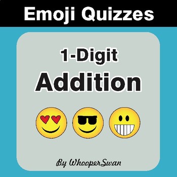 1-Digit Addition Emoji Quiz