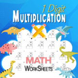 1 Digit Multiplication Facts Practice Basic Math Worksheets