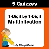 1-Digit by 1-Digit Multiplication Quiz - Test - Assessment