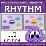 Rhythm 1 Eighth & 2 Sixteenth Notes Interactive Music Game