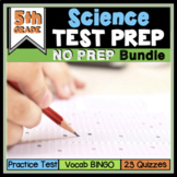 End of Year Science Review Test Prep BUNDLE 5th Grade