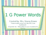 1 G Power Words Power Point Presentation