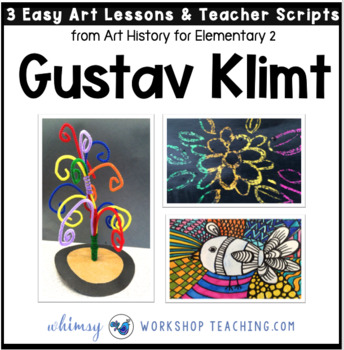 Preview of 1 Gustav Klimt Easy Famous Artists Lessons (from Art History for Elementary 2)