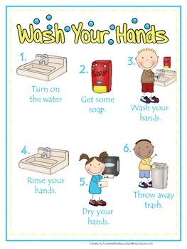 Hand Washing Chart For Child Care