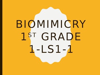 Preview of 1-LS1-1 Biomimicry 1st Grade Digital Interactive Notebook
