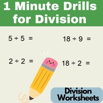 Preview of 1 Minute Drills for Division Worksheets - Division Worksheets