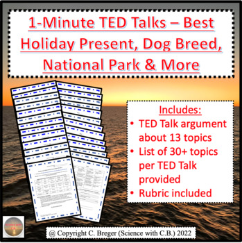 Preview of 1-Minute Talks - Best Holiday Present, Dog Breed, National Park & More