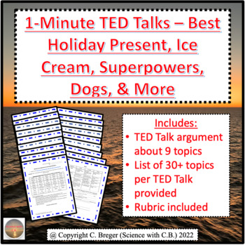 Preview of 1-Minute Talks - Best Holiday Present, Ice Cream, Superpowers, Dogs, & More