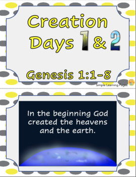 1 Month Bible Curriculum ~ Creation by Simple Learning Pages | TPT
