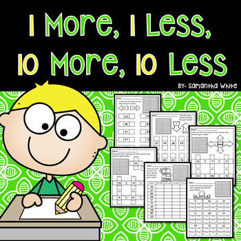 Preview of  1 More, 1 Less, 10 More, 10 Less Worksheets