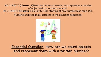 Preview of 1.NBT.1 Math Reading, Writing, and Counting to 30 Learning Focused Powerpoint