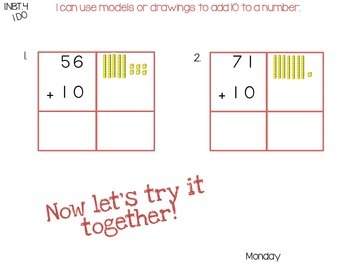 1.NBT.4 Adding a Two-Digit Number and a Multiple of Ten | TPT