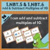 1.NBT.5 & 1.NBT.6 Task Cards ★ Add and Subtract Multiples 