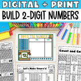 Place Value Worksheets and Digital Activity for building 2