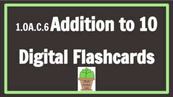 Preview of 1.OA.C.6 Fact Fluency Digital 110 Slides ADDITION to 10 Mental Math Review