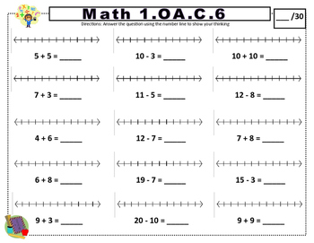 1.OA.C.6 Math Unit by Master 1st Grade | Teachers Pay Teachers