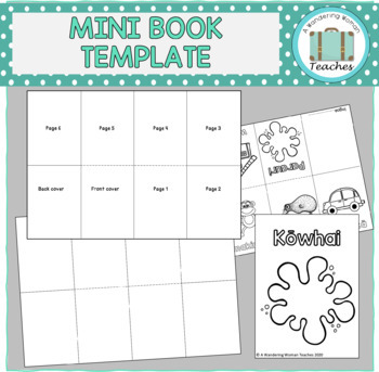 Preview of 1 Page Mini-book/ Booklet Template