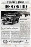 1 Page Newspaper Template Adobe Photoshop (11x17 inch)