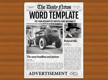 ms word free newspaper template