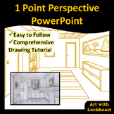 1 Point Perspective PowerPoint: How to Draw Boxes and a Room