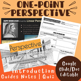 1-Point Perspective Introduction | Guided Notes | Quiz