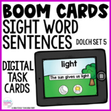 Sight Word Sentences Dolch Set 5 - Boom Cards Distance Lea