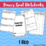 1 Red (1R) Reading Level Power Goal Notebook
