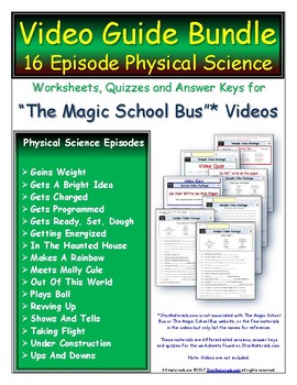 Preview of A Site License Differentiated Bundle - Magic School Bus * Physical Science