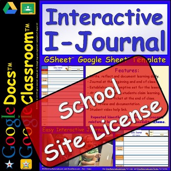 Preview of 1 SSL Site License DIGITAL Journal for Students for Google Doc™️