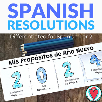Preview of Spanish Future Tense Verbs New Year Resolutions 2024 - Spanish Grammar - Ir