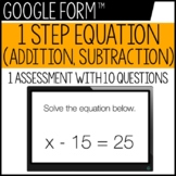 1 Step Equation - Google Form™