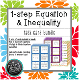 1-Step Equation & Inequality Task Cards {Bundle}