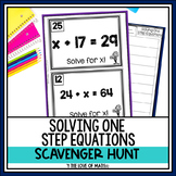One Step Equations Activity: Scavenger Hunt