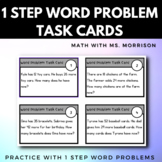 1 Step Word Problem Task Cards