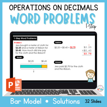 Preview of 1-Step Word Problems Involving Operations on Decimals Powerpoint