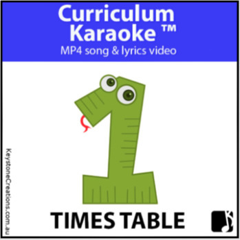 Preview of '1 TIMES TABLE' ~ Curriculum Song Video l Digital Learning