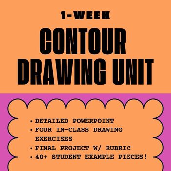 Preview of 1-Week Contour Drawing Unit