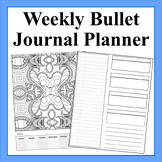 1 Year Coloring and Goal Setting Weekly Planner-52 Differe