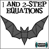 1 and 2 Step Equations Cooperative Bat Puzzle (great for H